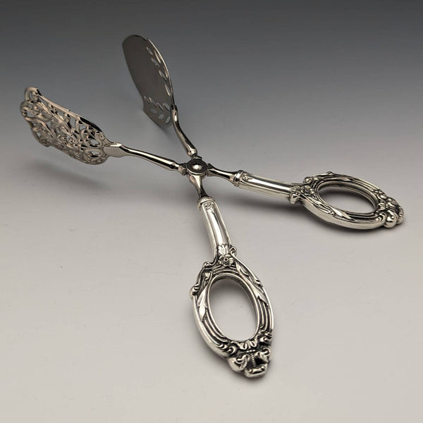 アンティーク 純銀ハンドル ケーキトング WEB Silver Company